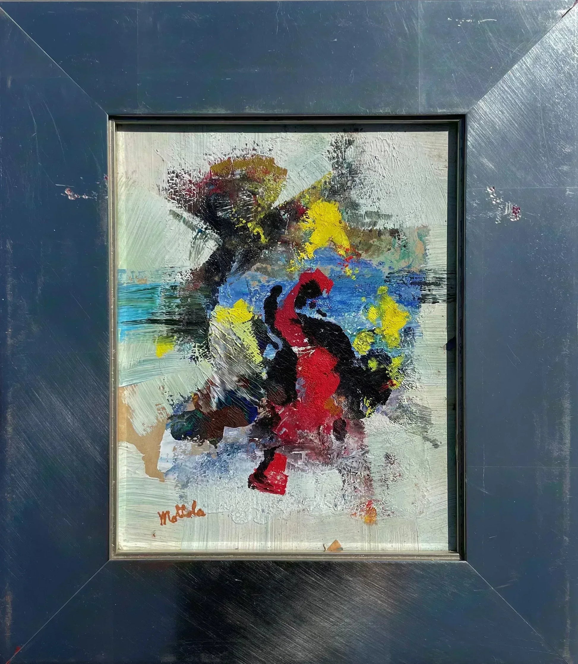 Fil Mottola Abstract Original Signed 9 ½ X 7 ½ #001 - Filmottola
