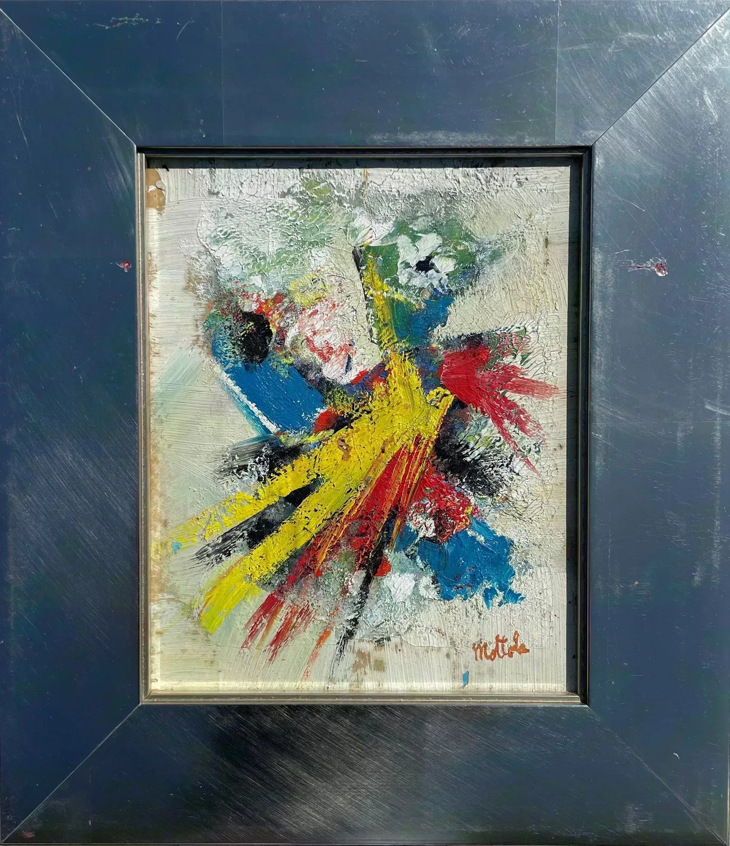 Fil Mottola Abstract Original Signed 9 ½ X 7 ½ #002 - Filmottola