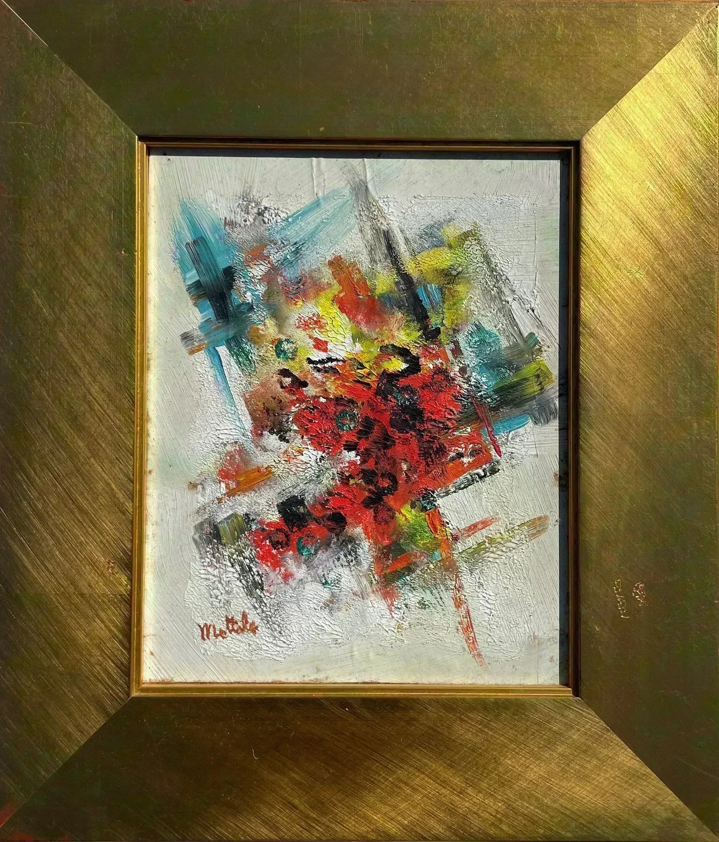 Fil Mottola Abstract Original Signed 9 ½ X 7 ½ #003 - Filmottola